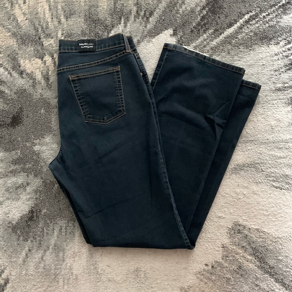 GUC David Kahn Jeans 5 Pocket Bootcut Jeans, Black, Size 14 - Picture 2 of 9